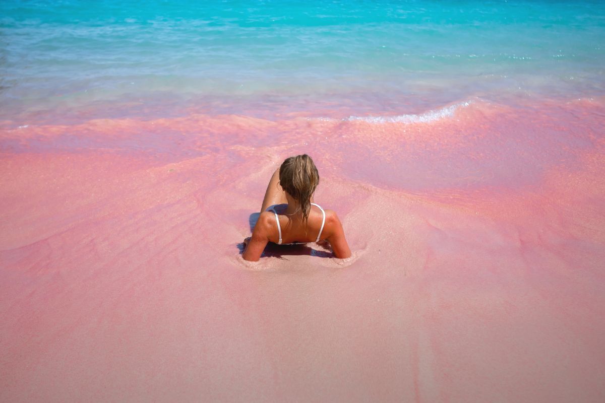 pink beach