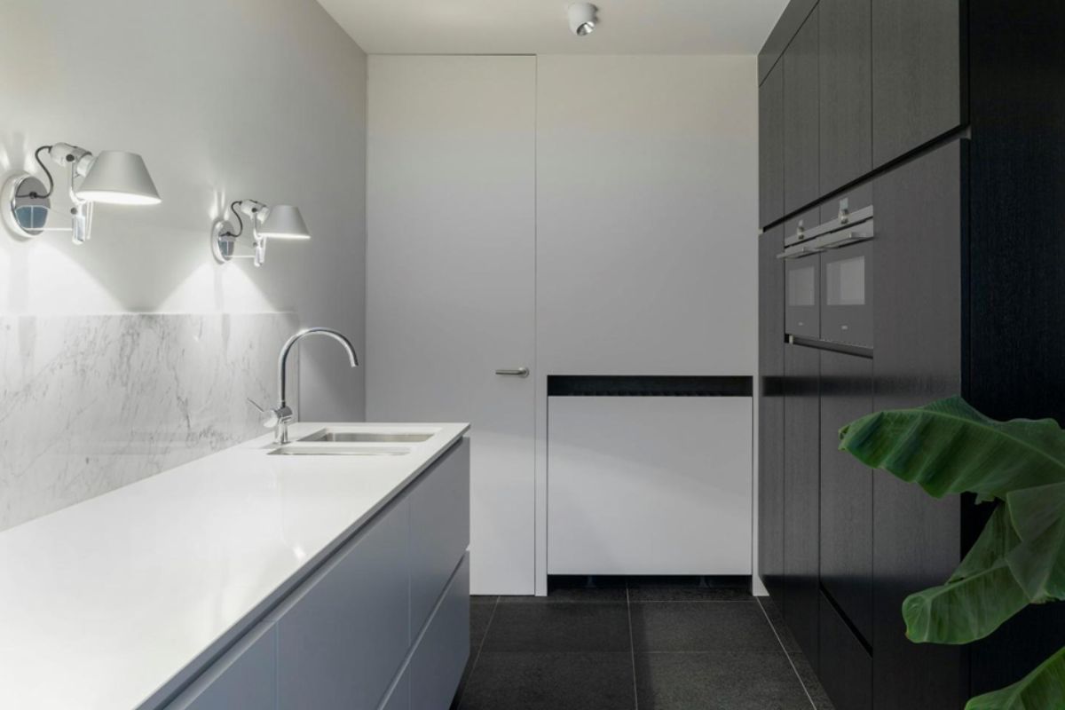a black kitchens view